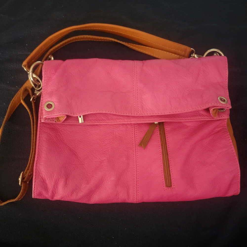 Borse Pelle Italian Pebbled Leather Crossbody Bag....